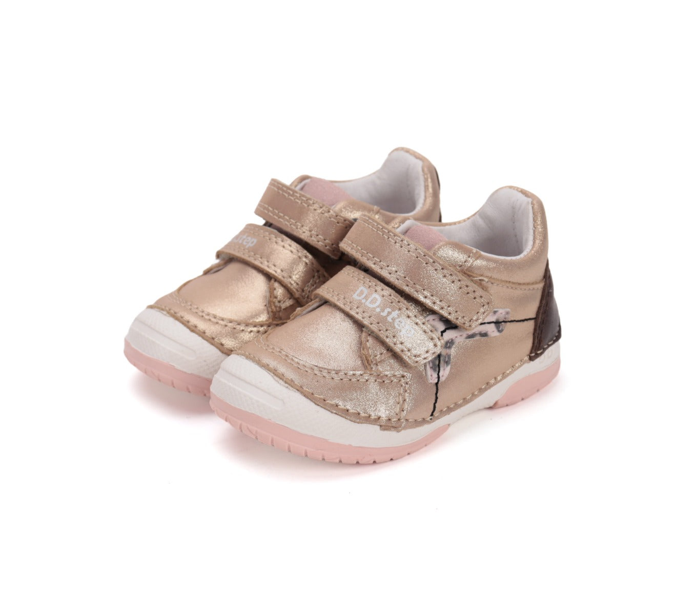 D.D.Step pantofi fete cu scai 19-24 Bronze Imagine principală a produsului