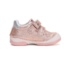 D.D.Step pantofi fete cu scai 19-24 Cream metalizat