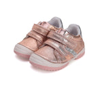 D.D.Step pantofi fete cu scai 19-24 Cream metalizat