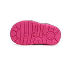 D.D.Step pantofi fete cu scai 20-25 Silver cu floricele 