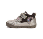 D.D.Step pantofi fete cu scai 25-30 Champagne cu floare