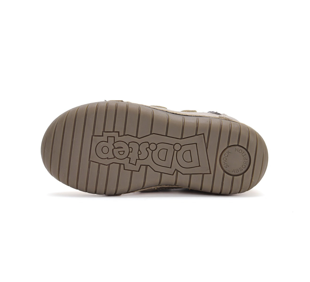 D.D.Step pantofi fete cu scai 25-30 Champagne cu floare