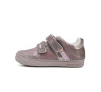 D.D.Step pantofi fete cu scai 25-30 Dark Grey cu dungi