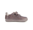 D.D.Step pantofi fete cu scai 25-30 Dark Grey cu dungi