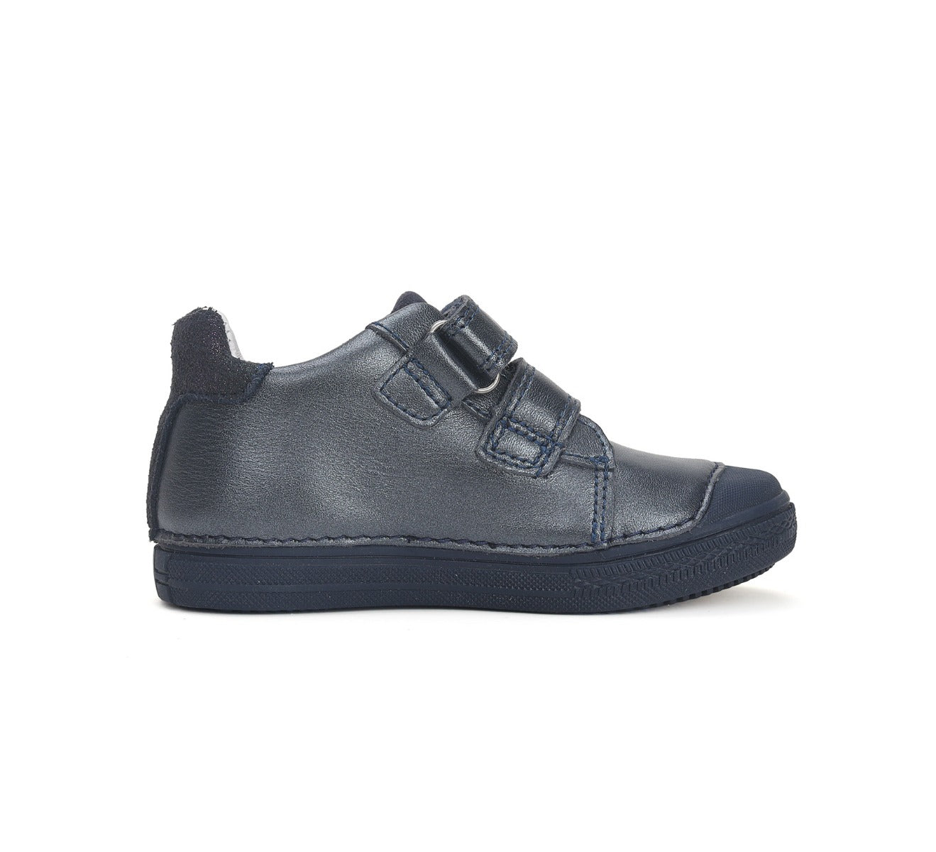 D.D.Step pantofi fete cu scai 25-30 Royal Blue cu floare si inimia