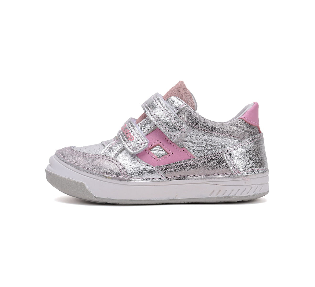 D.D.Step pantofi fete cu scai 31-36 Silver cu roz