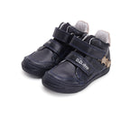 D.D.Step pantofi fete cu scai Royal blue cu stelute aurii