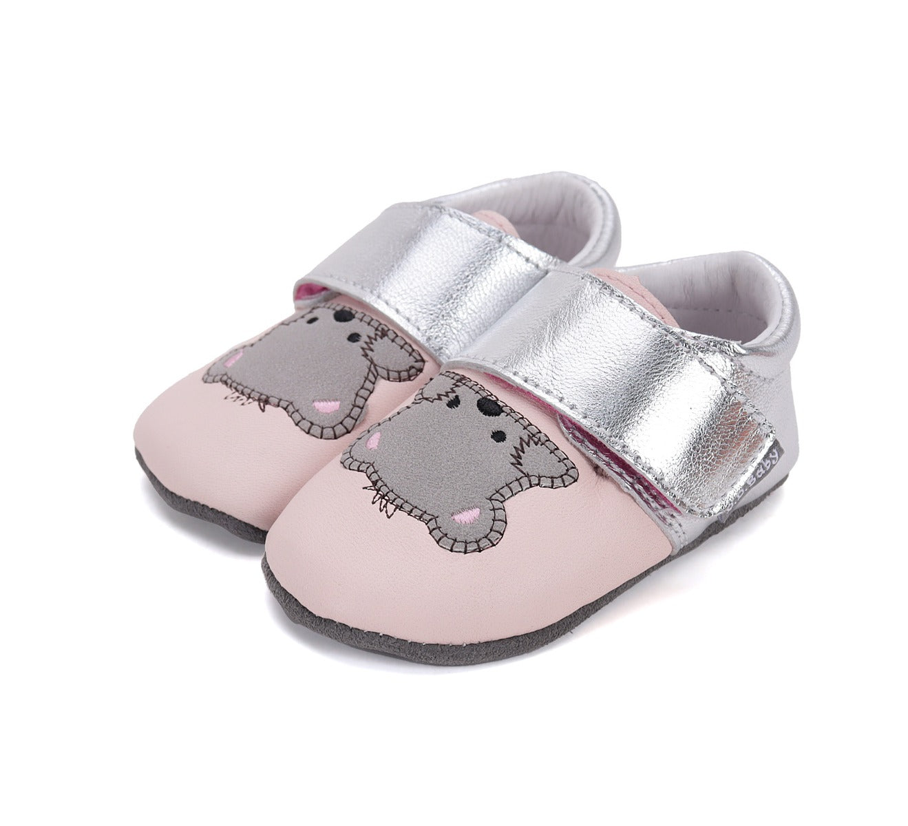 D.D.Step pantofi fete cu talpa moale 18-23 Daisy Pink cu ursulet