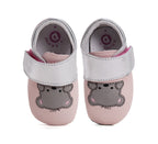 D.D.Step pantofi fete cu talpa moale 18-23 Daisy Pink cu ursulet