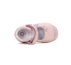 D.D.Step pantofi fete decupati 18-22 Baby Pink cu flori