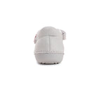 D.D.Step pantofi fete decupati 18-22 Silver cu flori