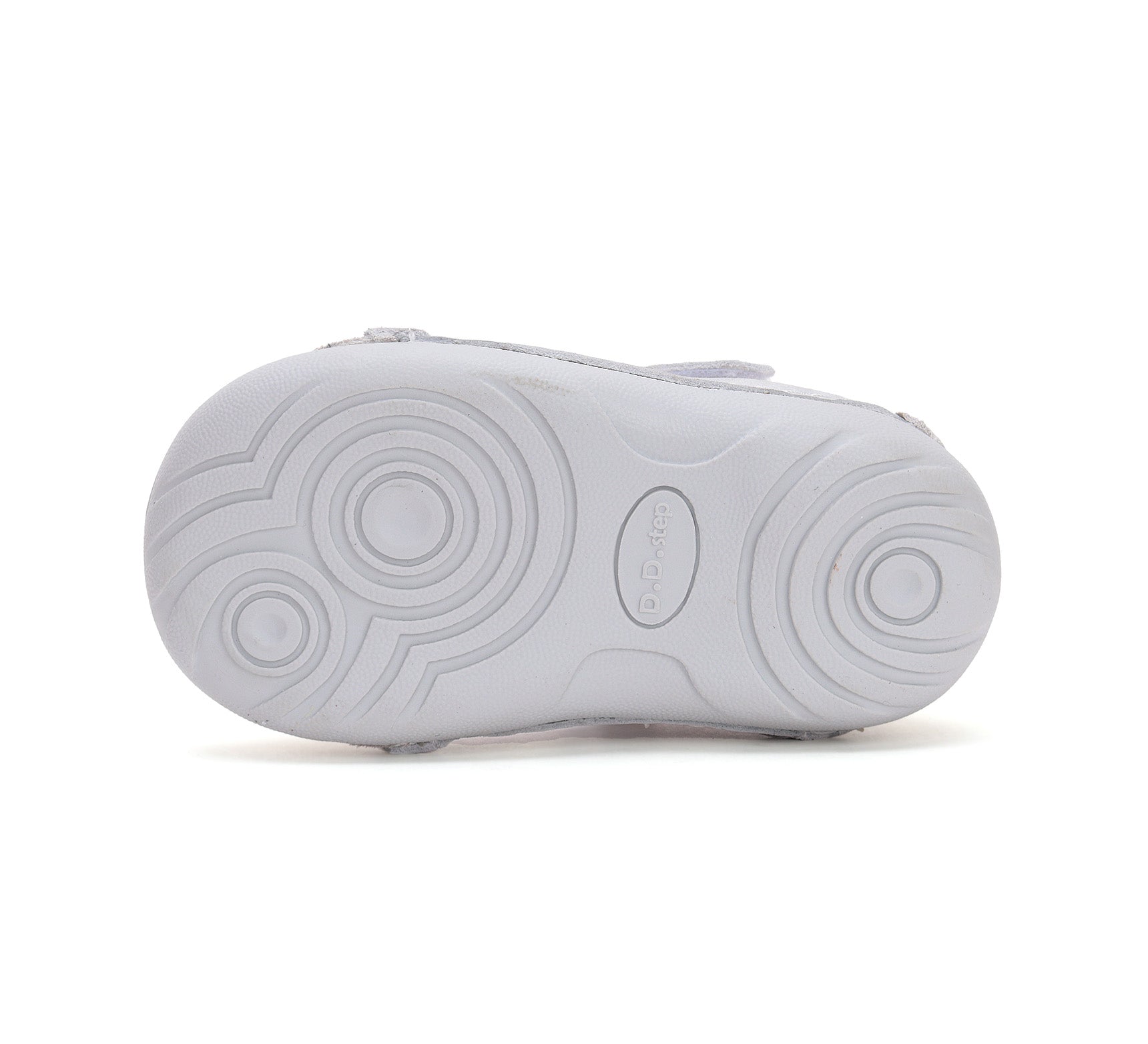 D.D.Step pantofi fete decupati 18-22 Silver cu flori
