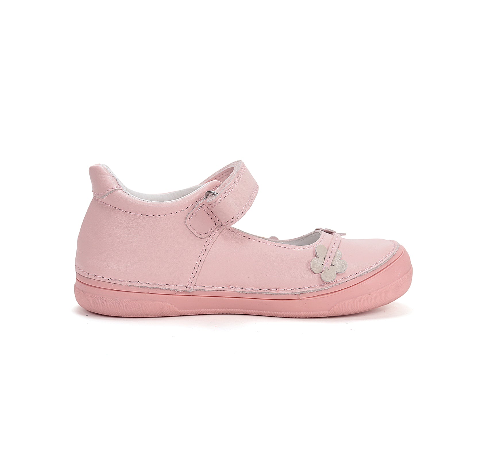 D.D.Step pantofi fete decupati 26-31 Baby Pink cu flori