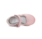 D.D.Step pantofi fete decupati 26-31 Baby Pink cu flori
