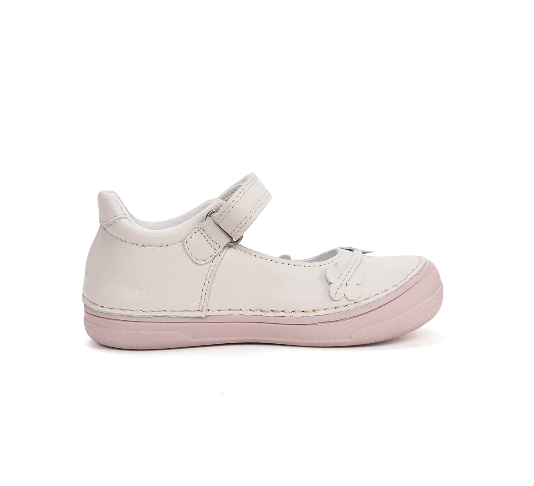 D.D.Step pantofi fete decupati 26-31 White cu flori