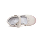 D.D.Step pantofi fete decupati 26-31 White cu flori