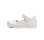 D.D.Step pantofi fete decupati 26-37 White cu floricele