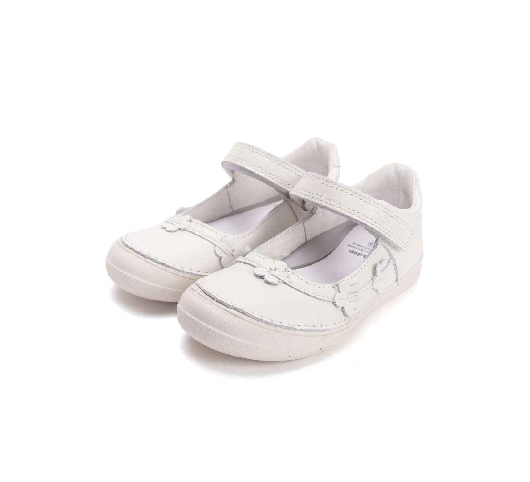 D.D.Step pantofi fete decupati 26-37 White cu floricele Imagine principală a produsului