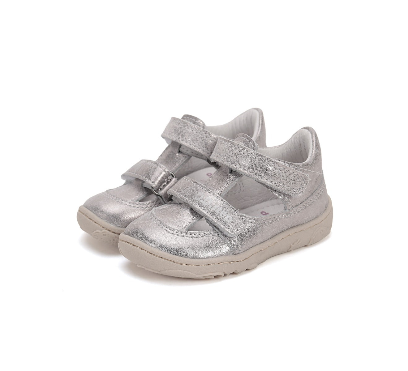 D.D.Step pantofi fete decupati Barefoot 26-31 Silver Imagine principală a produsului