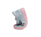 D.D.Step pantofi fete decupati Barefoot 20-25 Sky Blue cu roz