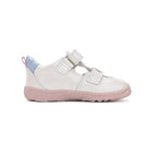 D.D.Step pantofi fete decupati Barefoot 20-25 White cu dungi colorate