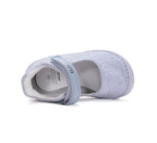 D.D.Step pantofi fete decupati Barefoot 22-33 Lila cu flori printate