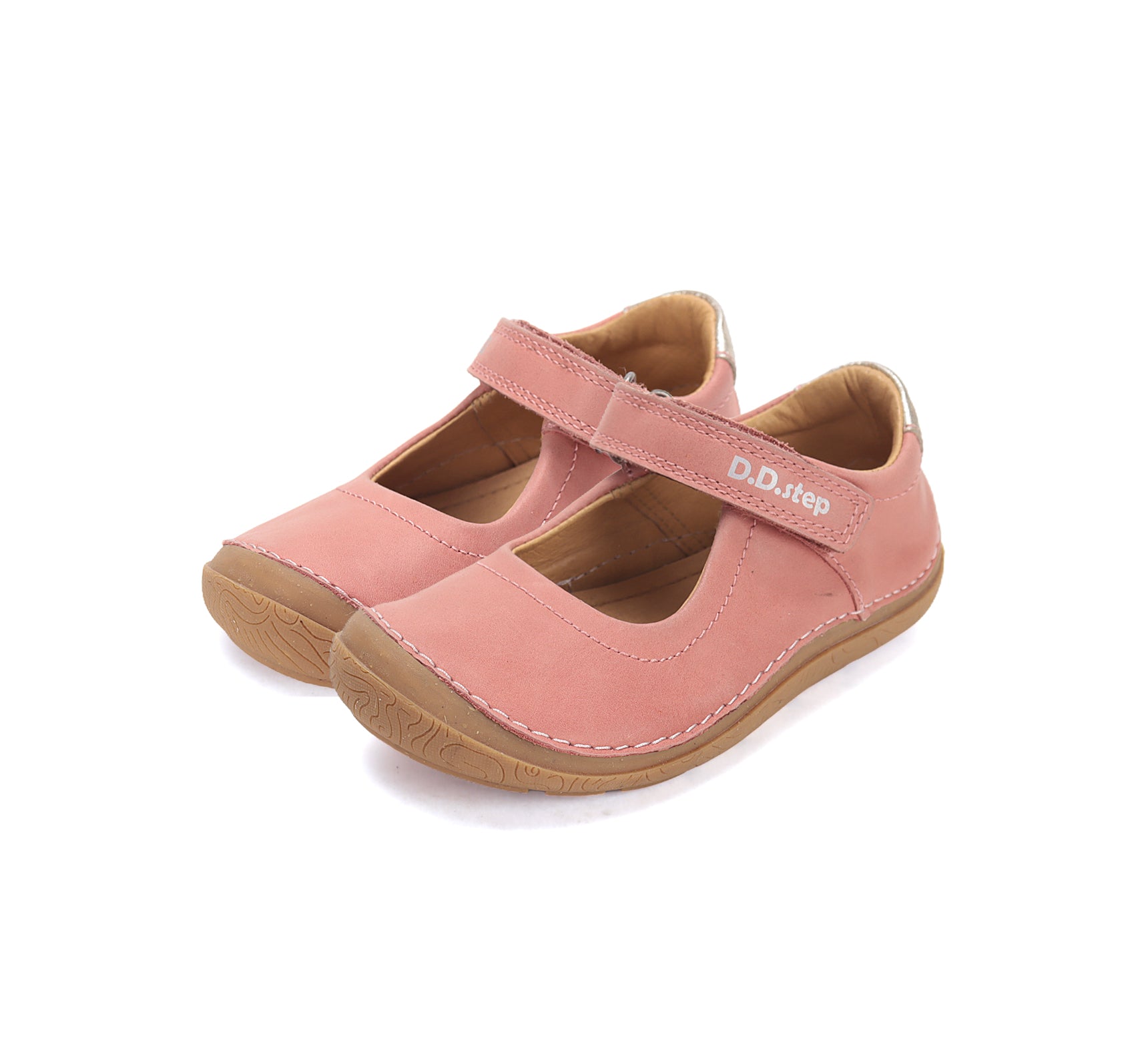 D.D.Step pantofi fete decupati Barefoot 22-33 Raspberry