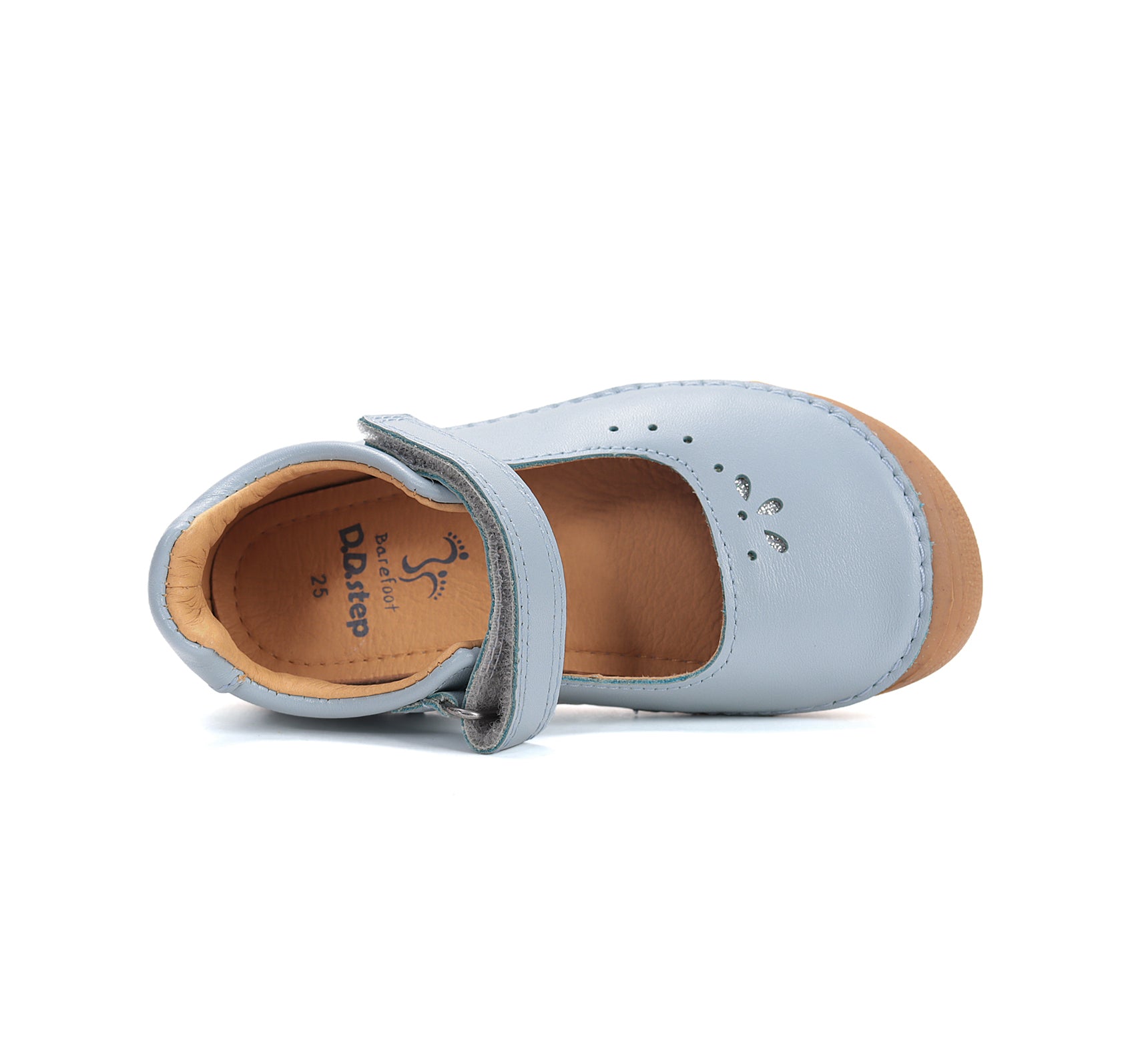 D.D.Step pantofi fete decupati Barefoot 25-30 Aero Blue