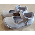 D.D.Step pantofi fete decupati Barefoot 25-30 White cu fluturas