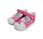 D.D.Step pantofi fete decupati Ponte20 supinati 22-27 Dark Pink cu inimioare