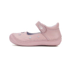 D.D.Step pantofi fete decupati Ponte20 supinati 30-35 Baby Pink cu inimioare