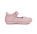 D.D.Step pantofi fete decupati Ponte20 supinati 30-35 Baby Pink cu inimioare