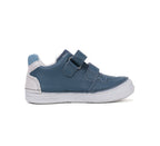 D.D.Step pantofi baieti din piele cu scai 25-30 Royal Blue