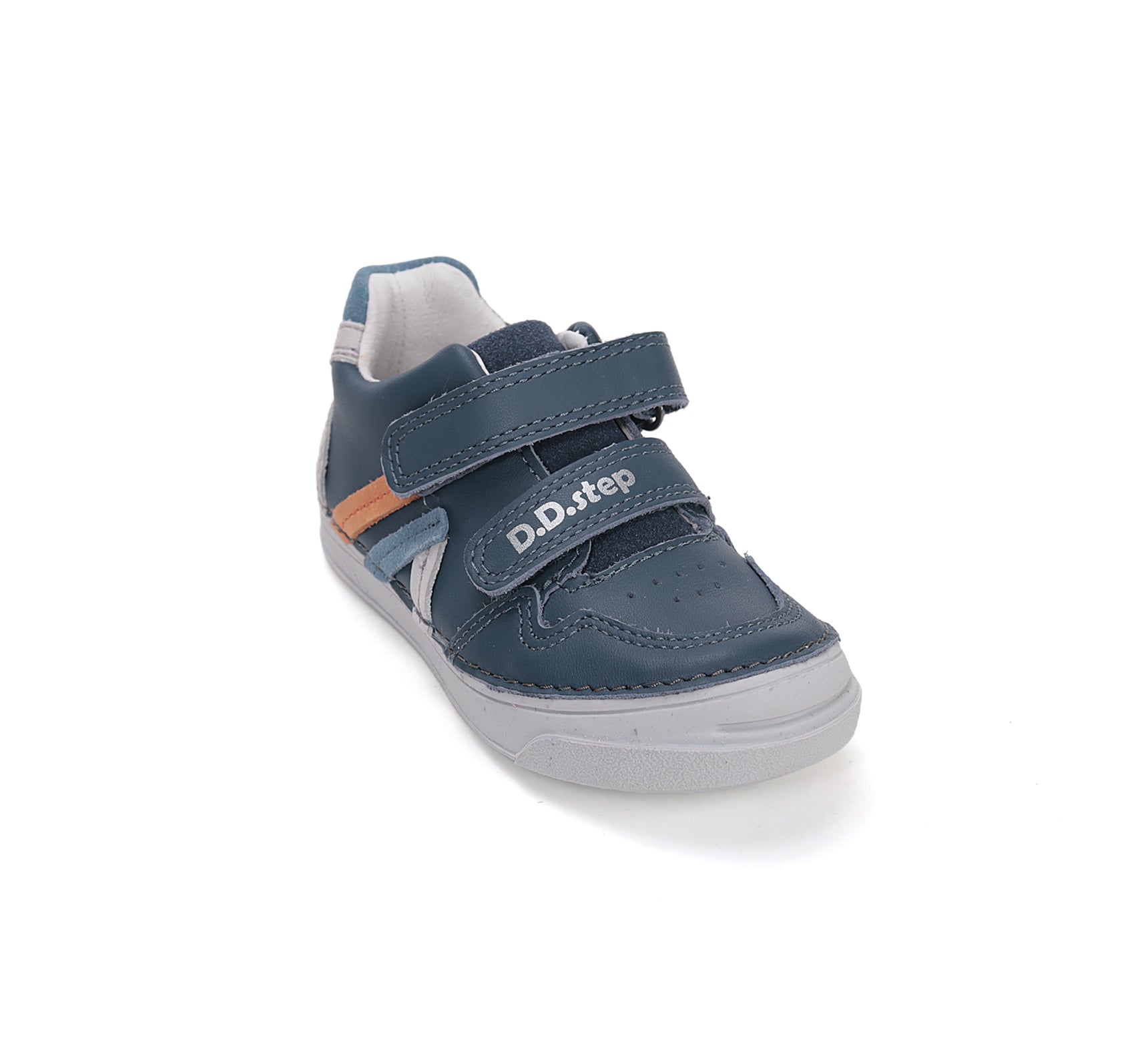 D.D.Step pantofi baieti din piele cu scai 25-30 Royal Blue