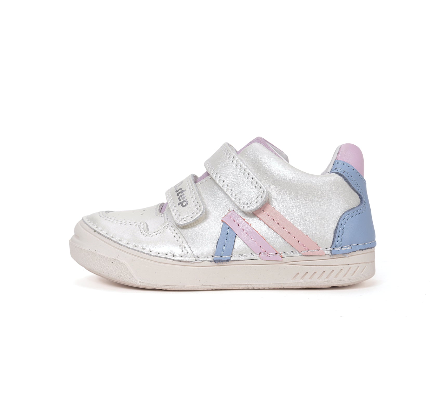D.D.Step pantofi fete din piele cu scai 25-30 White