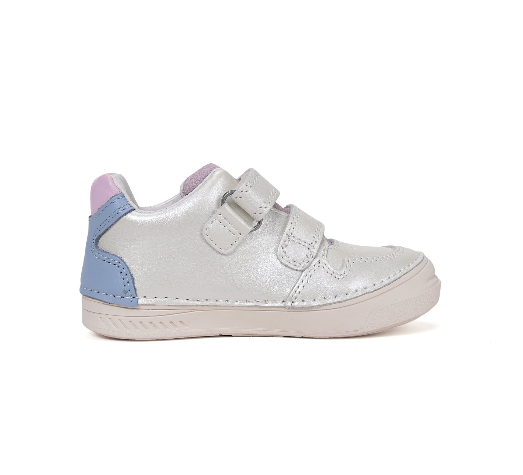 D.D.Step pantofi fete din piele cu scai 25-30 White