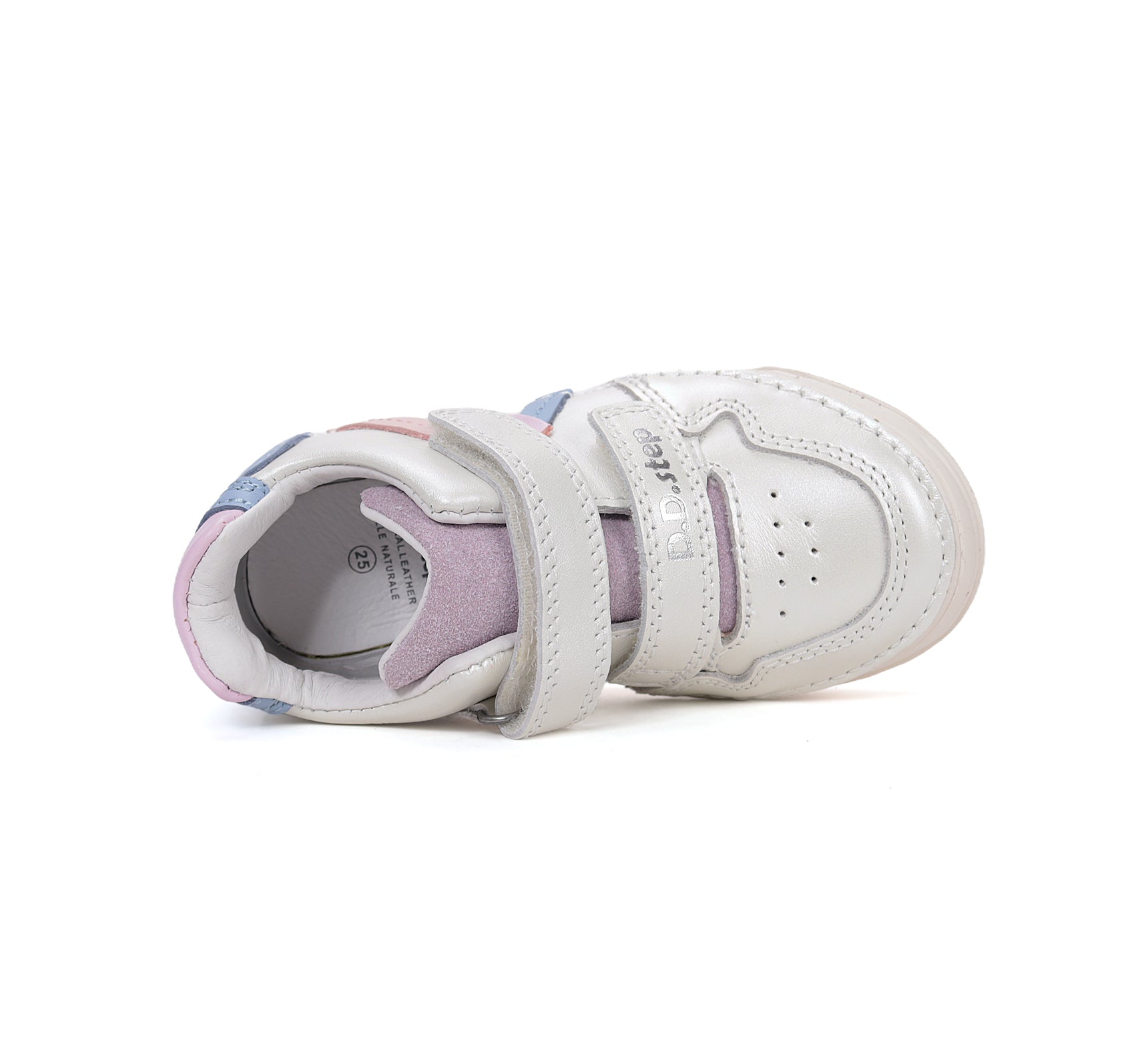D.D.Step pantofi fete din piele cu scai 25-30 White