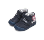 D.D.Step pantofi fete fluorescenti Primii Pasi 20-25 Royal Blue cu bufnita