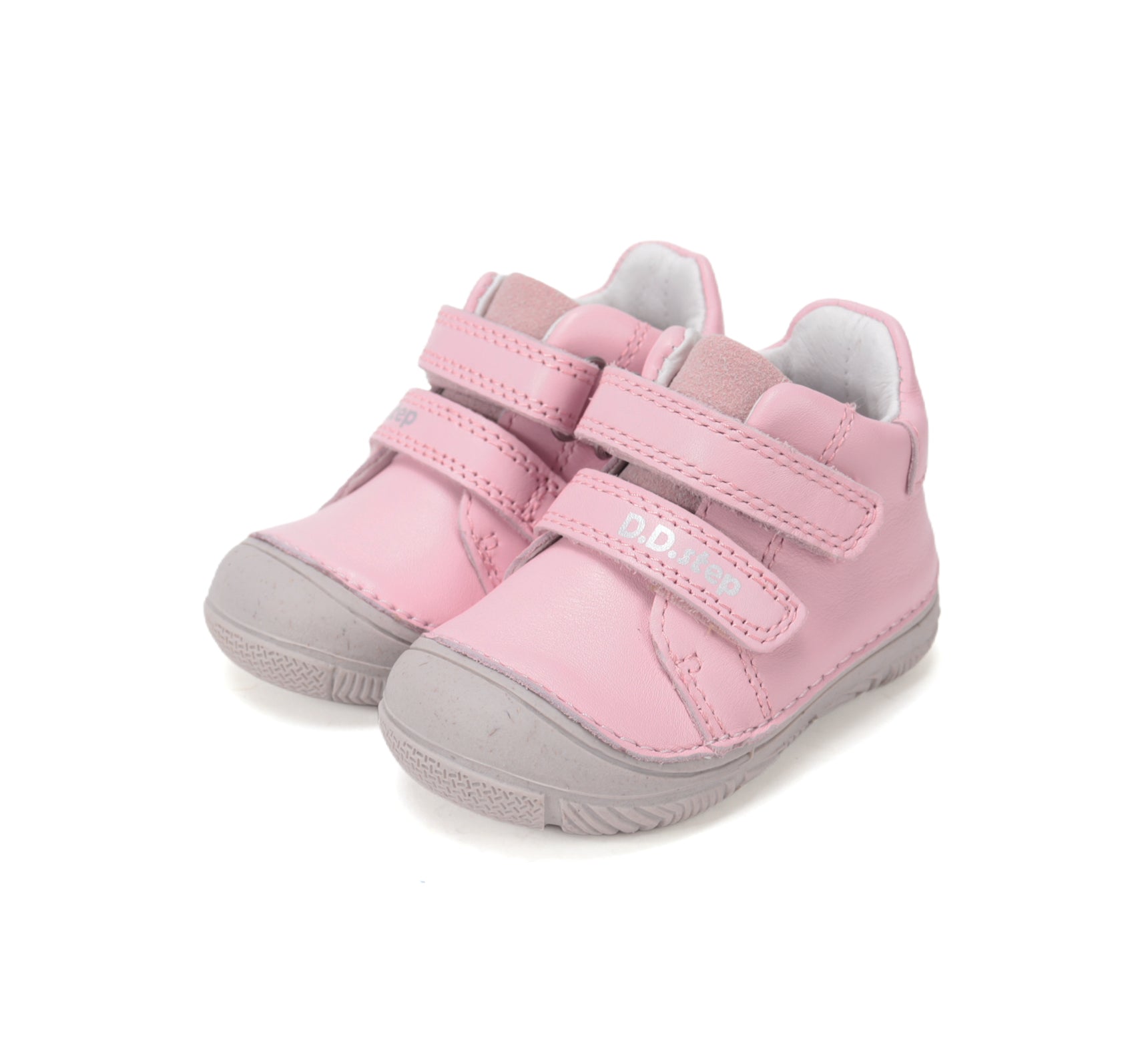 D.D.Step pantofi fete piele 20-25 Daisy Pink simplu