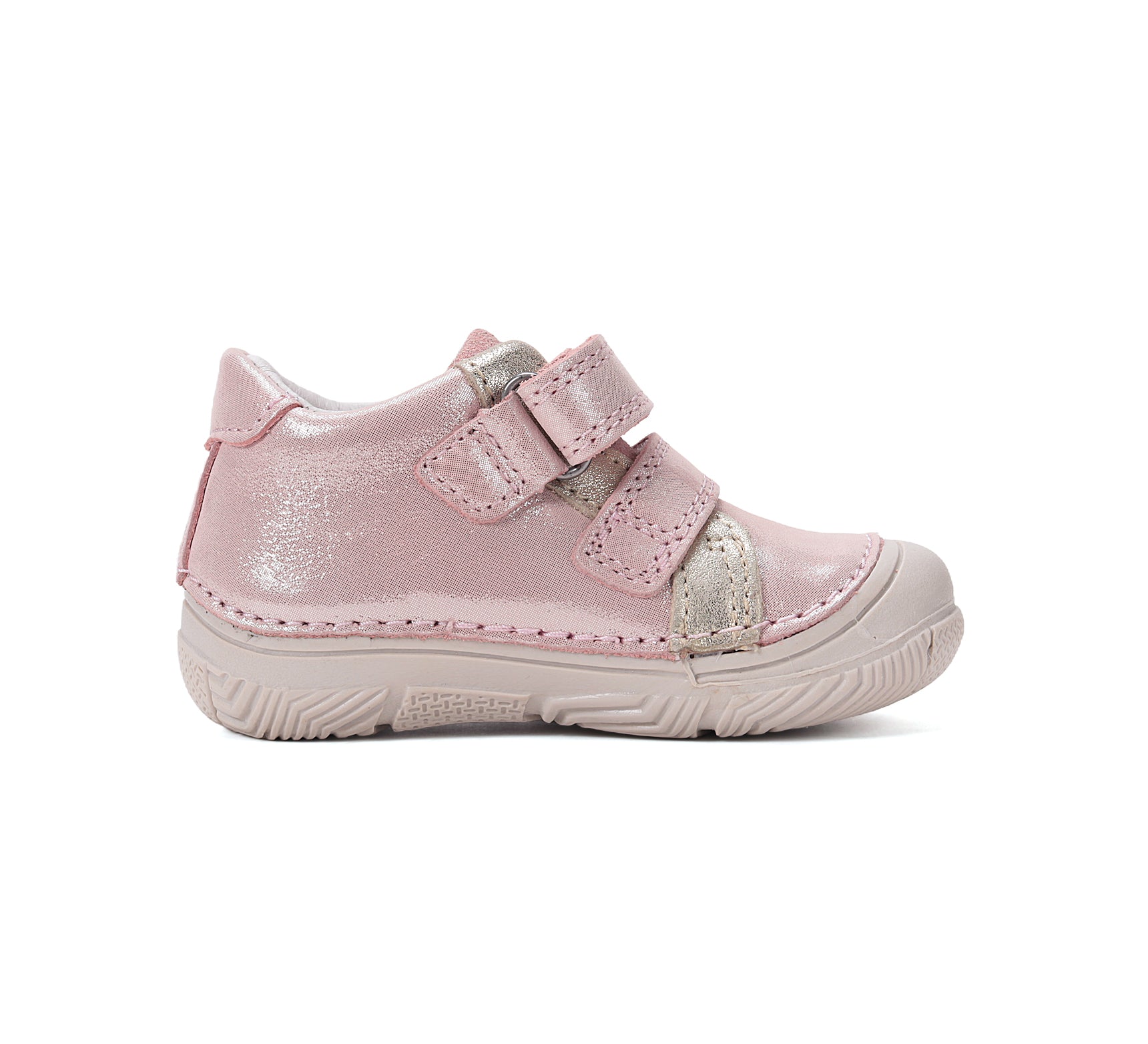 D.D.Step pantofi fete piele 20-25 Rose Gold cu raton