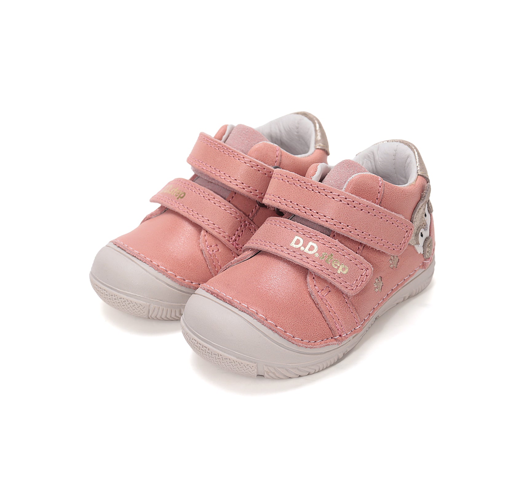 D.D.Step pantofi fete piele 20-25 Strawberry cu raton Imagine principală a produsului