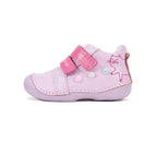 D.D.Step pantofi fete Primii pasi 18-24 Daisy Pink cu pisica