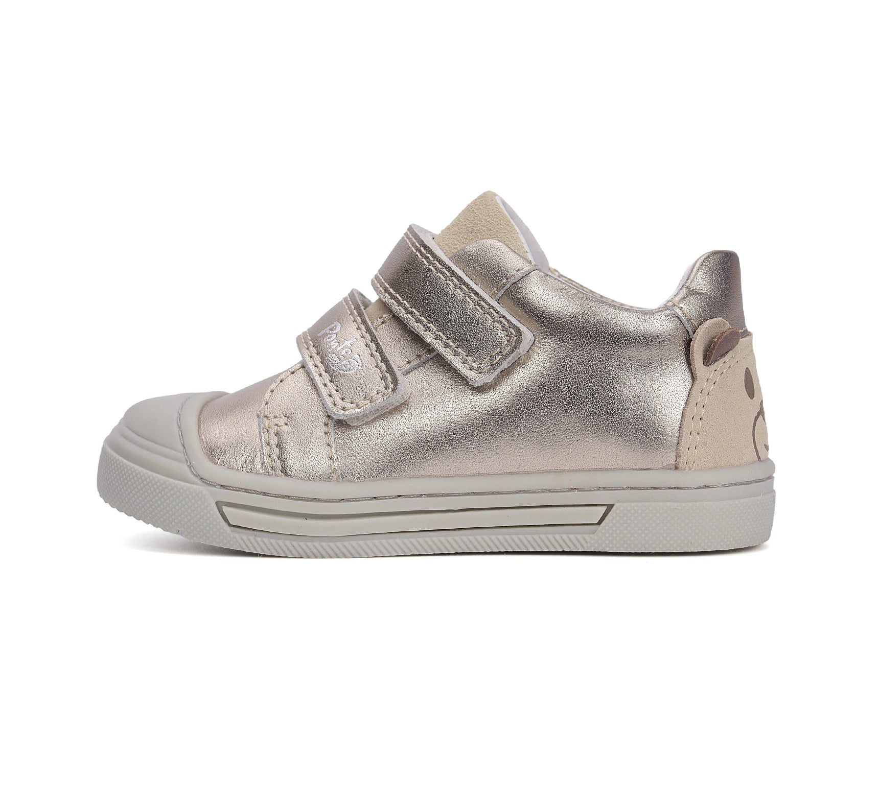 D.D.Step pantofi fete Ponte20 supinati 22-27 Gold cu ursulet