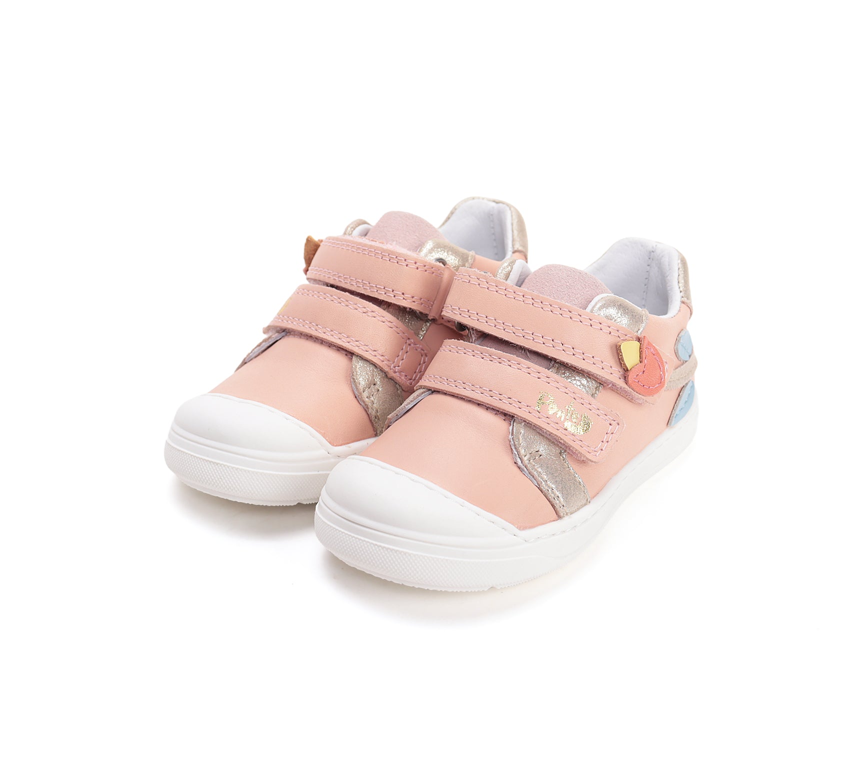 D.D.Step pantofi fete Ponte20 supinati 22-33 Baby Pink cu lalea