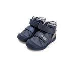 D.D.Step pantofi fete Ponte20 supinati 22-27 Royal Blue cu fluturas