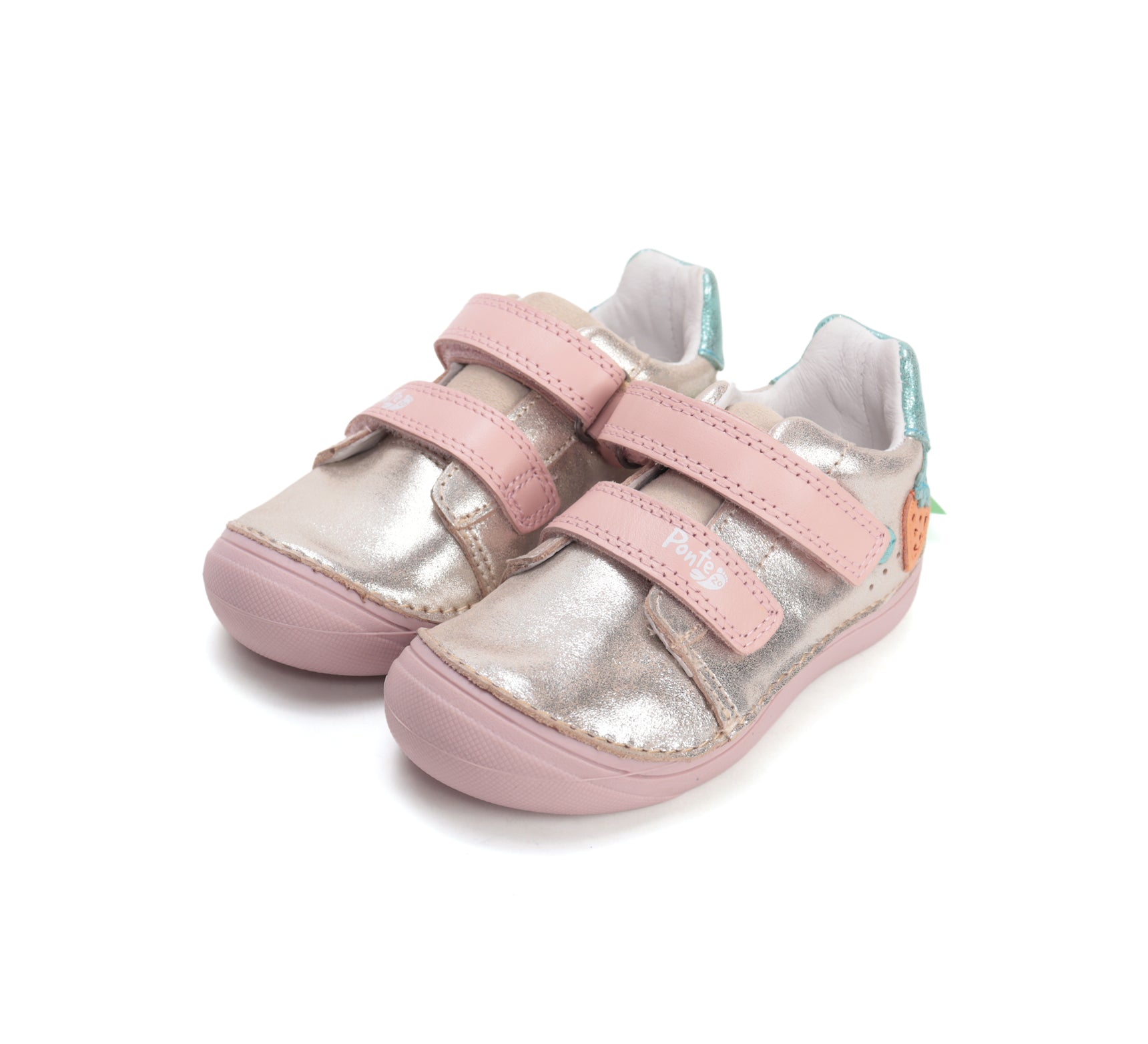 D.D.Step pantofi fete Ponte20 supinati 24-29 Gold cu capsunica Imagine principală a produsului
