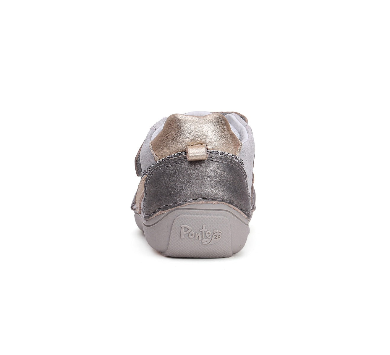 D.D.Step pantofi fete Ponte20 supinati 24-29 Silver cu dungi