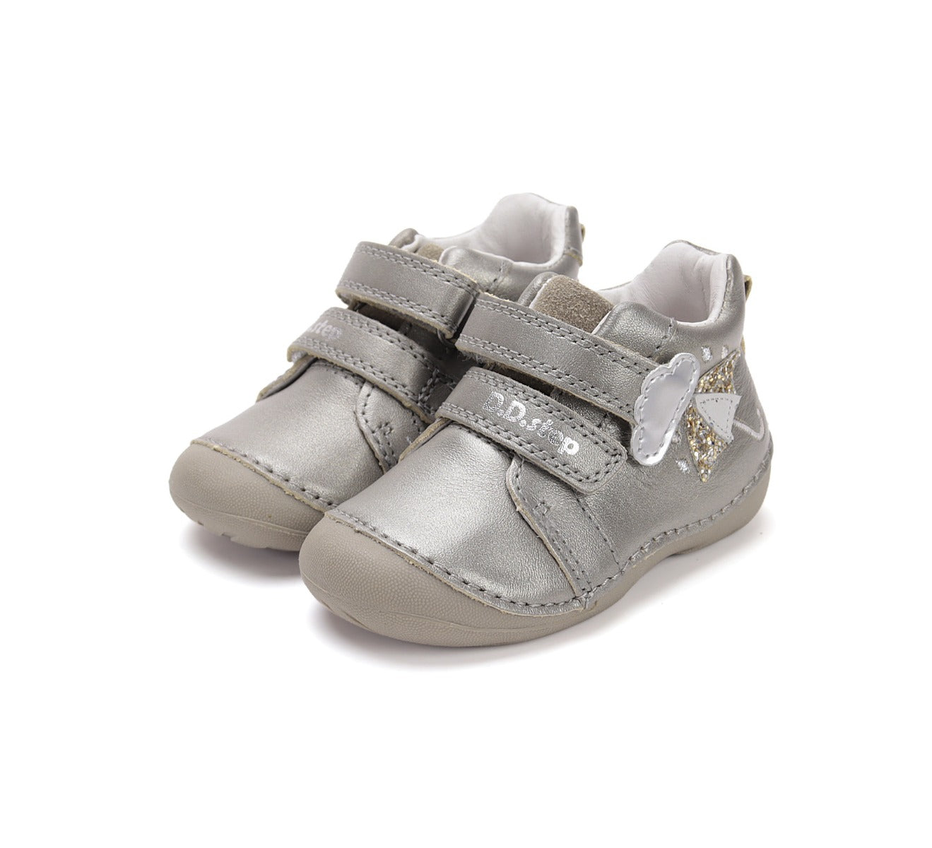 D.D.Step pantofi fete Primii Pasi 18-24 Dark Grey cu umbrela Imagine principală a produsului