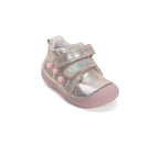 D.D.Step pantofi fete Primii pasi 18-24 Gold cu pisica