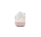 D.D.Step pantofi fete Primii pasi 19-24 White cu flori desenate